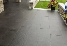 بازلت أسود للأرضيات والممرات