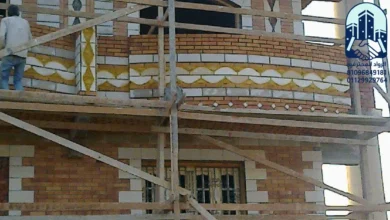 تصميم وتنفيذ واجهات حجر فرعوني للمنازل