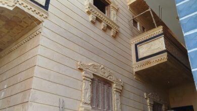 أحدث تصميمات واجهات المنازل بالحجر الهاشمي