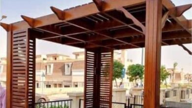 برجولات خشب للروف